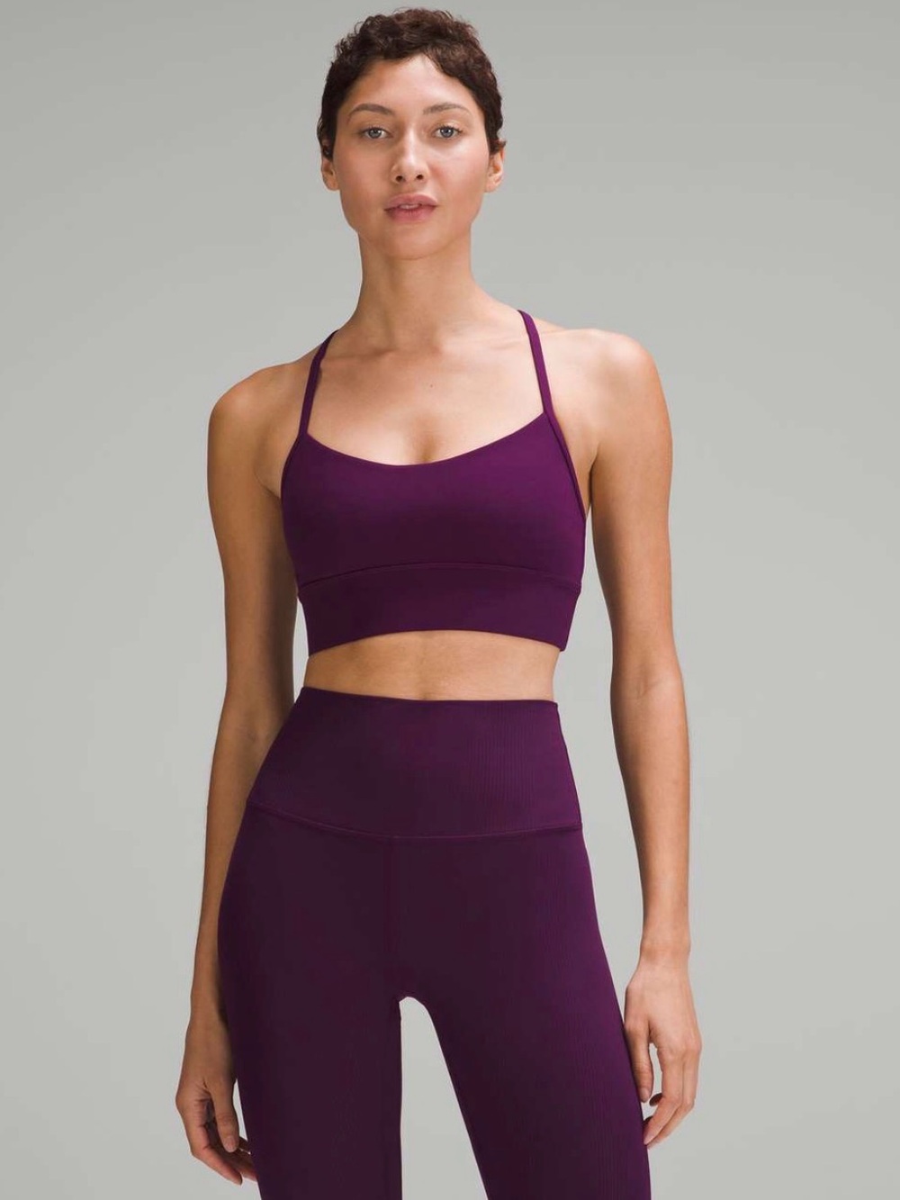 lululemon athletica Purple Flow Y Bra IV Size 6 NWTS